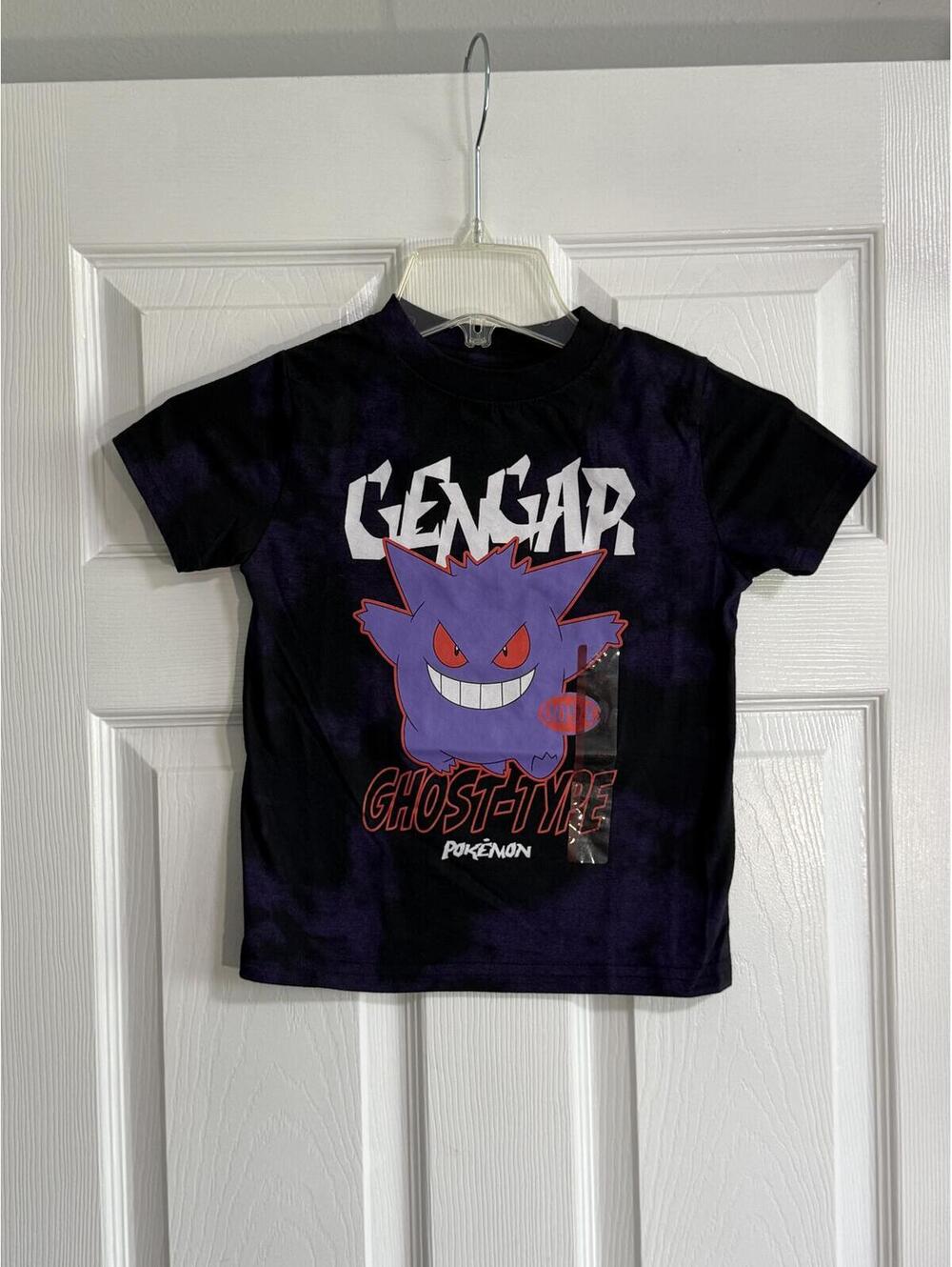 Pokémon Gengar Tie‑Dye Graphic Tee – Ghost‑Type, Size XS, NWT